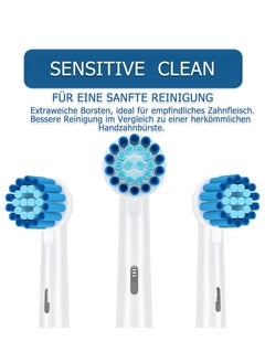 AOBAMA Replacement Toothbrush Heads Compatible With Oral B Braun Electric Toothbrush , 16 Pack White Sensitive Toothbrush Heads Refill For /7000 /Pro 1000 /9600 /500 /3000 /8000  - Image 3