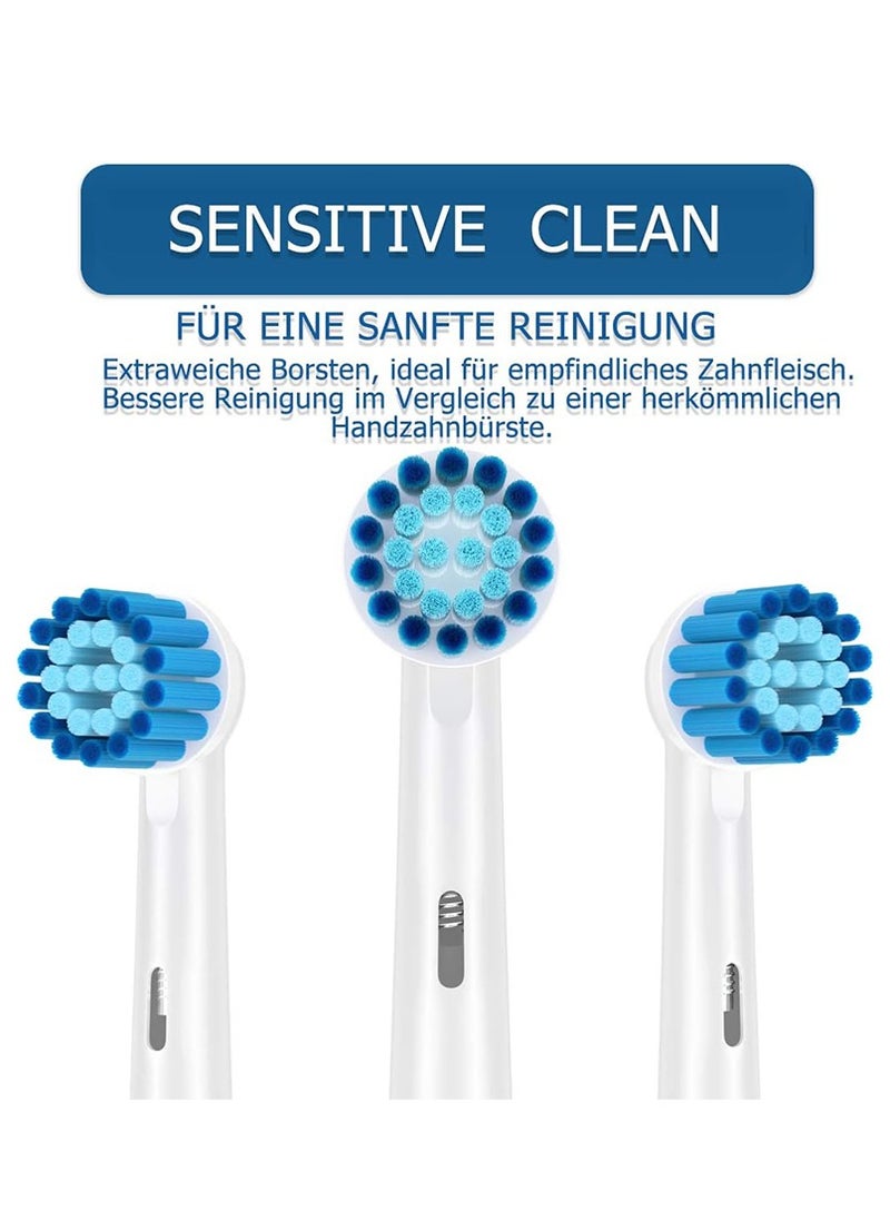 AOBAMA Replacement Toothbrush Heads Compatible With Oral B Braun Electric Toothbrush , 16 Pack White Sensitive Toothbrush Heads Refill For /7000 /Pro 1000 /9600 /500 /3000 /8000  - Image 3