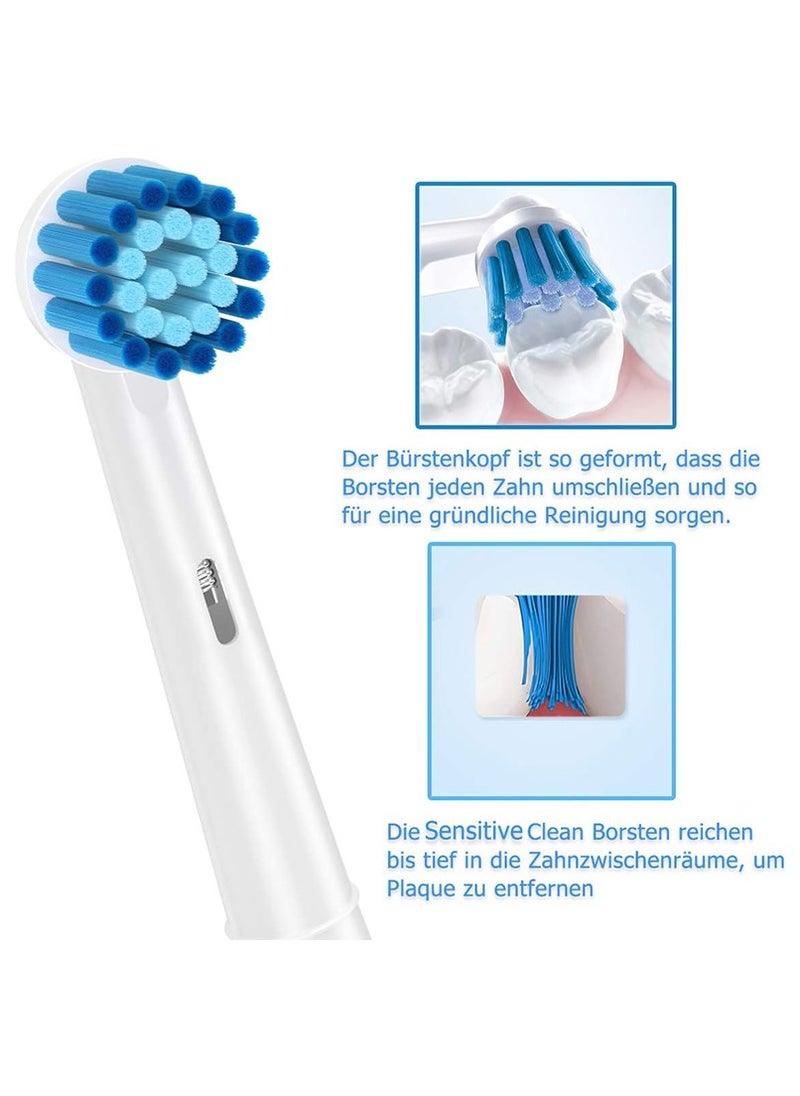 AOBAMA Replacement Toothbrush Heads Compatible With Oral B Braun Electric Toothbrush , 16 Pack White Sensitive Toothbrush Heads Refill For /7000 /Pro 1000 /9600 /500 /3000 /8000  - Image 4