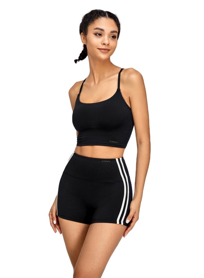 KAWN.YOGA Womens X Back Sports Bra  - Image 1