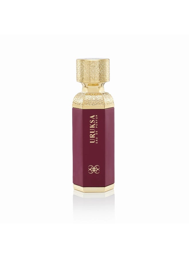 URUKSA Luxury Eau De Parfum for Men and Women Captivating Blend of Jasmine Gardenia Caramel and Patchouli with Marine Notes for a Unique and Long Lasting Royal Scent
