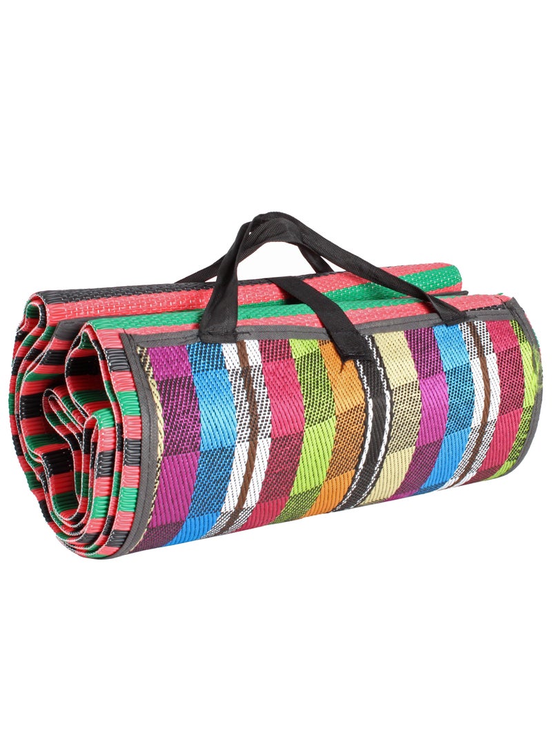 Generic Perfect Home Foldable Picnic Mat (2x2 M) Outdoor Picnic Rug | Travel Mat | Majlis Mat | Outdoor Camping Mat | Camping Carpet | Beach Mat  - Image 2