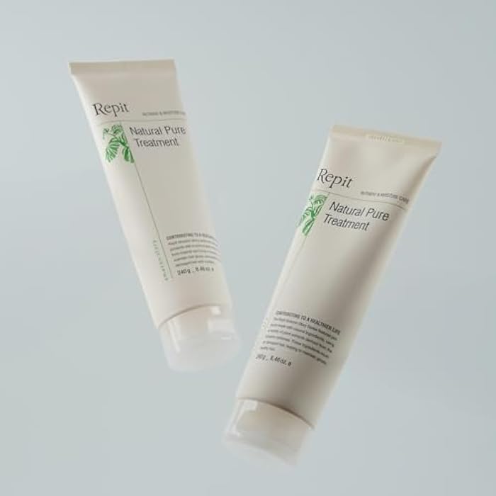 Repit Natural Pure Treatment, Hair Conditioner 8.46oz | Contains Sacha Inchi, Omega 3.6.9 for Restore Dry and Damaged Hair, Frizz Control, Smooth & Sleek – Sulfate Free | RepitUSA - Image 4