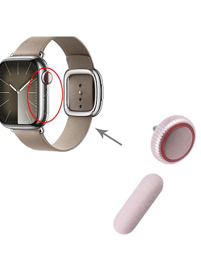 إيروريكس لساعة Apple Watch Series 9 مقاس 41 مم / 45 مم إصدار LTE طقم صامولة تاج الساعة / زر التشغيل (وردي) - Image 4