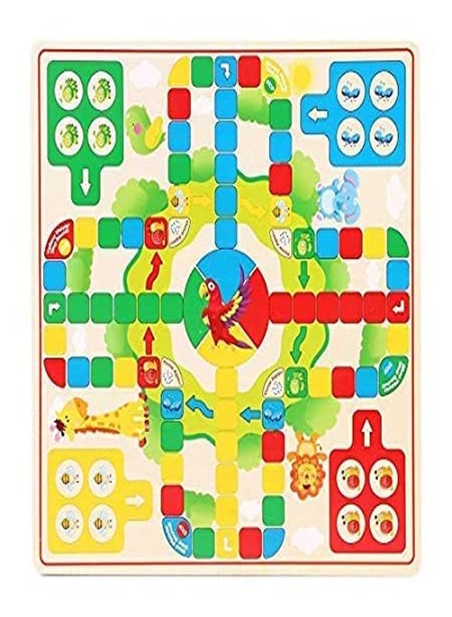 Little Mind KNK - Chinese Checker Board & Ludo 2 in 1 Premium Wooden Classic Board Game for Adults and Kids Superb Family Office Game | Picnic Toys 3+ Years (2 in 1 Checkers Ludo) - Image 3