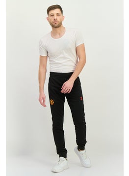 adidas Originals Men Sportswear Fit Manchester United Training Sweatpants, Black  - Image 4