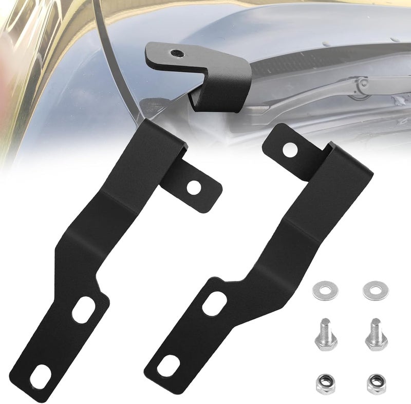 NORTHYUN LED Ditch Light Mount Hood Hinge Mounting Bracket Compatible with Toyota Tacoma 2005-2015 - Image 1