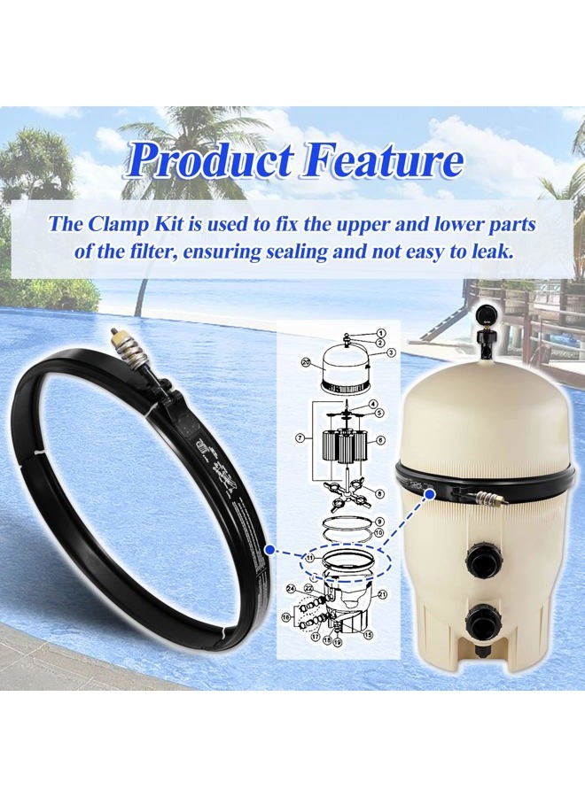 salangid 190003 Tension Control Clamp Kit Replacement for Pentair Pool and Spa Filter - Image 2