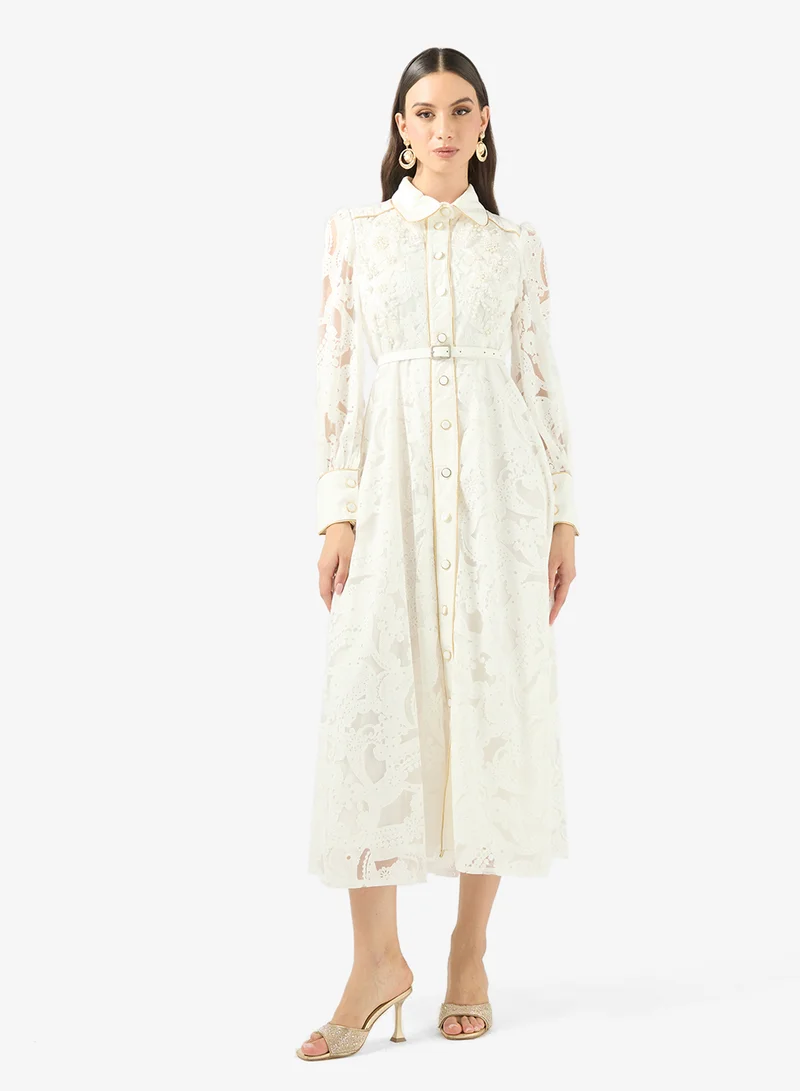 Lace A-line Dress