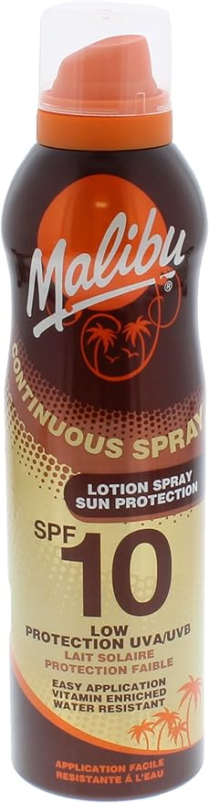 Malibu Sun SPF 30 Continuous Lotion Spray Sunscreen Vitamin Enriched Water Resistant 175ml - Image 1