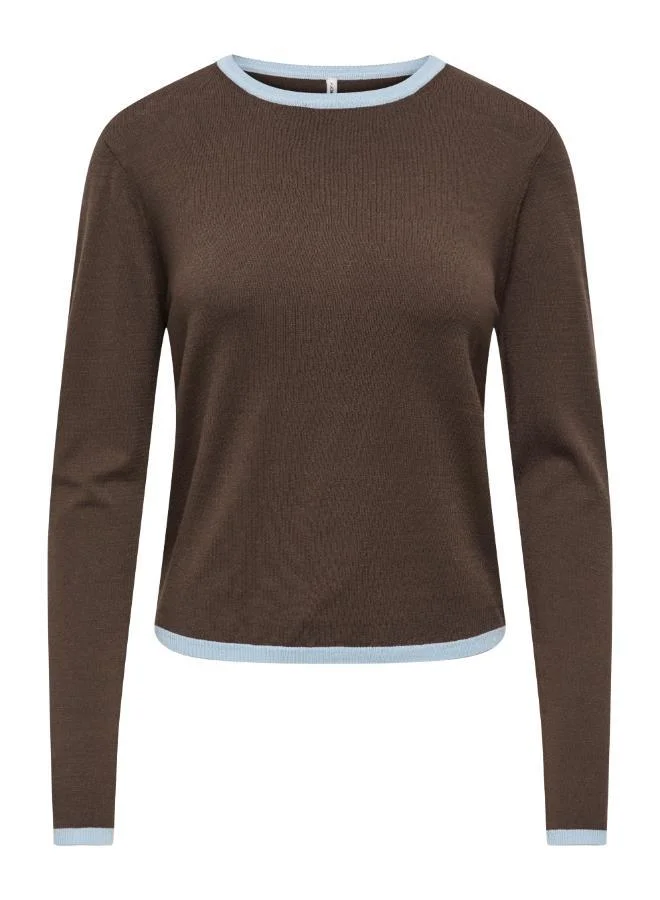 اونلي Casual Long Sleeve O-Neck Top