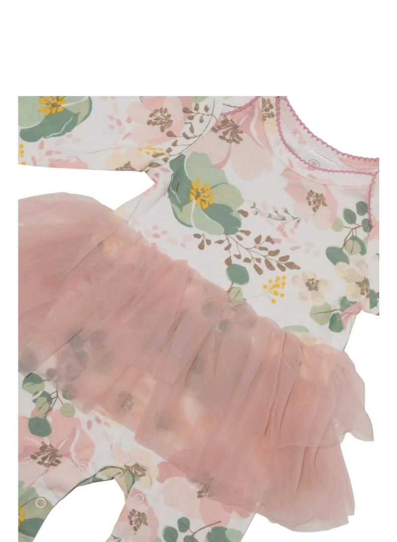 Bambimici Bambimici Rana Floral Tutu Long Sleeve Body Suit
