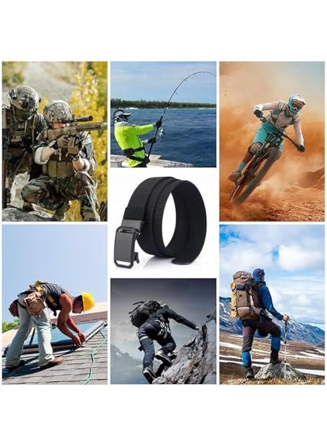 xozgdovg Nylon Belt for Men  Belt Men Tical Belt with Quick Release Metal Buckle Ideal for  Training Adjustable Trim to Fit 36-42" Waist  - Image 3