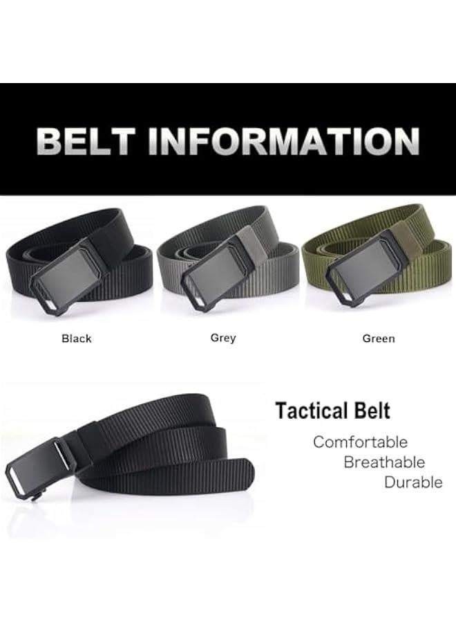 xozgdovg Nylon Belt for Men  Belt Men Tical Belt with Quick Release Metal Buckle Ideal for  Training Adjustable Trim to Fit 36-42" Waist  - Image 4