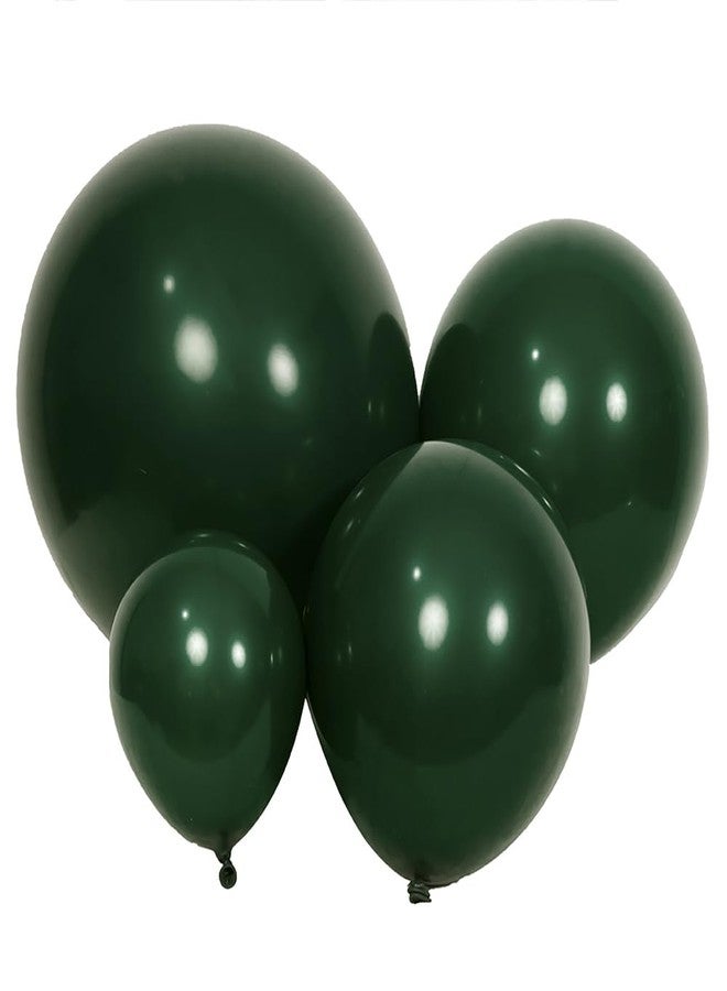 DECGOL Latex Balloons, 100-Pack Different Sizes 18 12 10 5 Inch Party Balloon Garland Kit (Dark Green) - Image 1