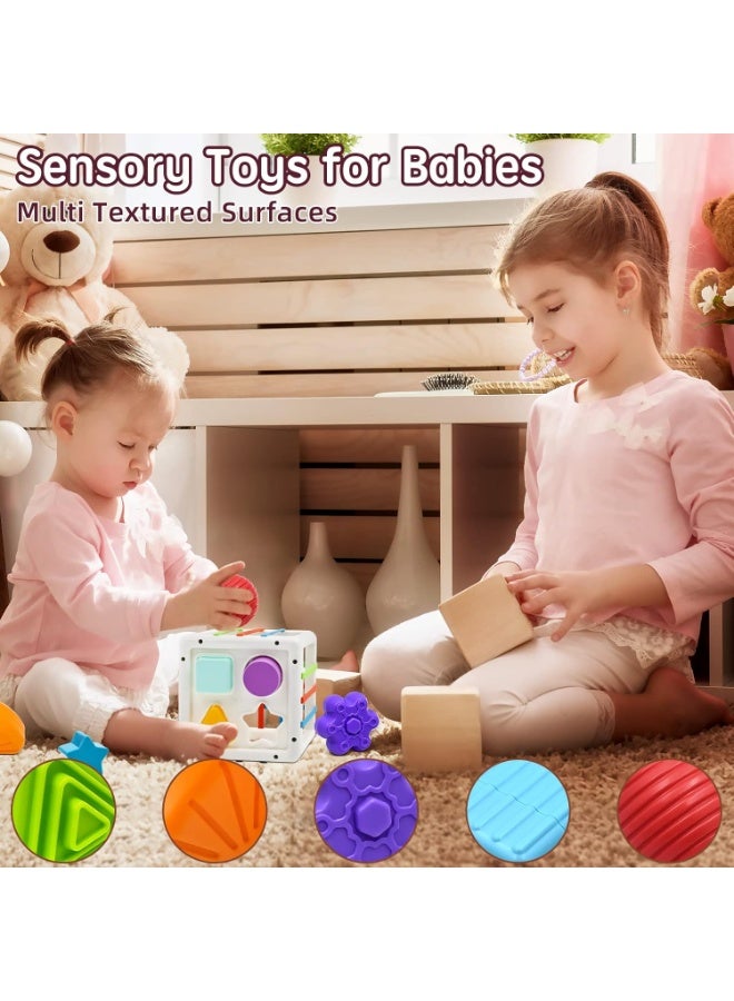 مجموعة مكعبات للاطفال بعمر 12-18 شهر، العاب اطفال للاولاد والبنات بعمر 18 شهر، هدايا عيد الميلاد الاول للاولاد والبنات، العاب حسية للاطفال بعمر 12 شهر - Image 4