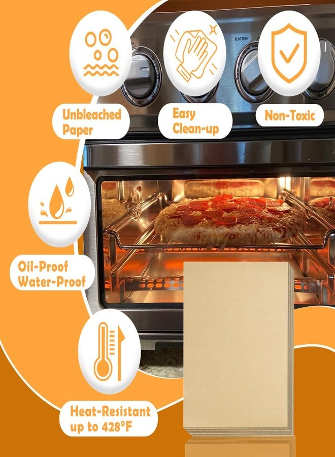 YQL 9x11 Inch 150PCS Air Fryer Disposable Liners, Unbleached Parchment Paper Rectangular for Cuisinart Air Fryer, Breville Smart Oven BOV900BSS/Black and Decker Toaster Oven Baking Sheet Accessories - Image 4