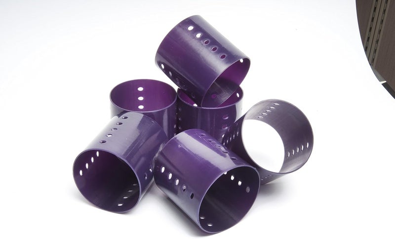 Diane Magnetic Hair Rollers - Pack of 6, 3 Inch Diameter, Purple for Women and Girls - Image 4