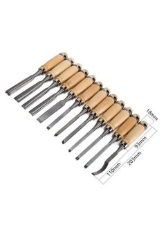 Y&D 12 Pcs Professional Wood Carving Chisel Set Sharp Woodworking Tools with Carrying Bag Great for Beginners  - Image 5