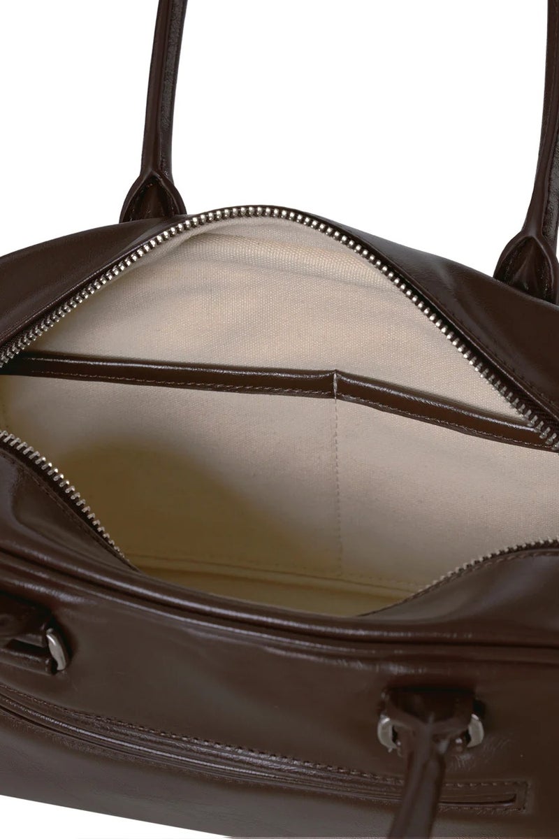 حقيبة كتف جلدية Stand Oil Chubby Bag