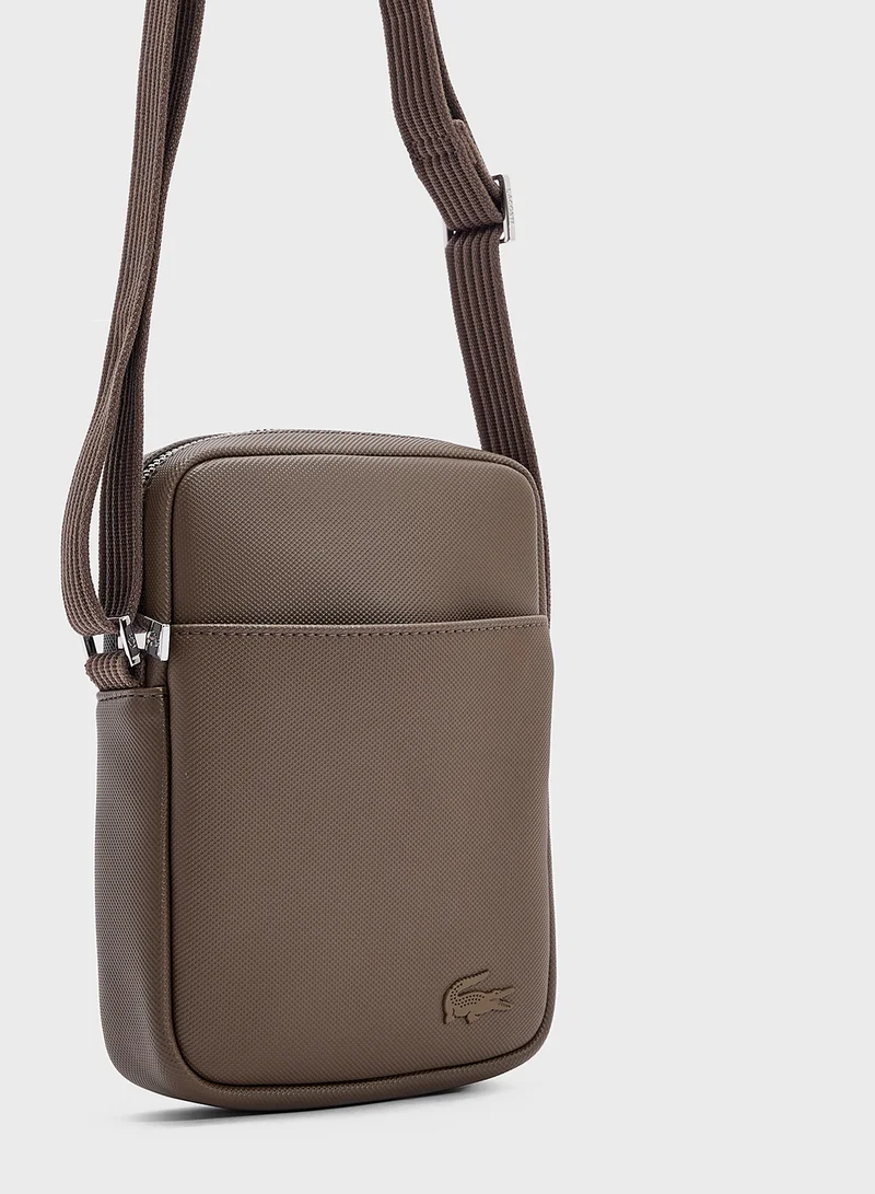 LACOSTE Logo Zip Over Crossbody