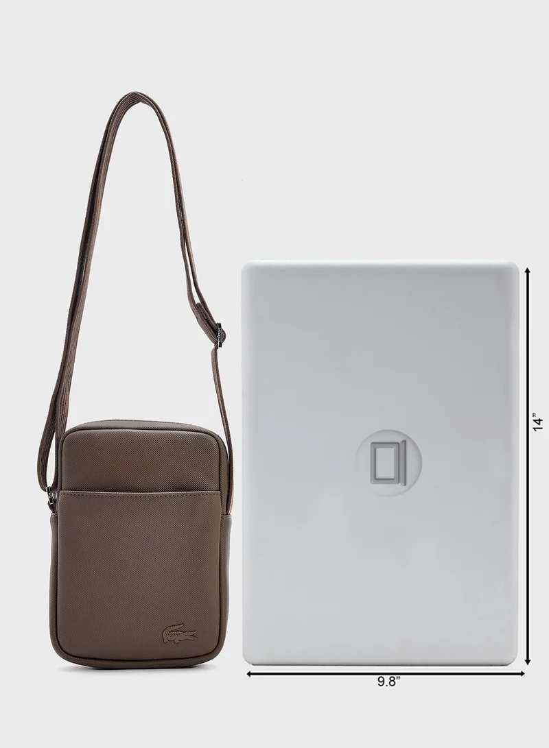 LACOSTE Logo Zip Over Crossbody