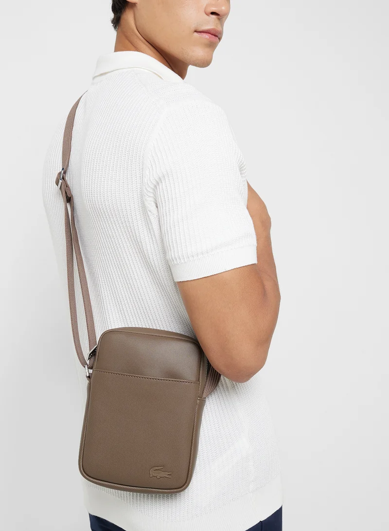 LACOSTE Logo Zip Over Crossbody