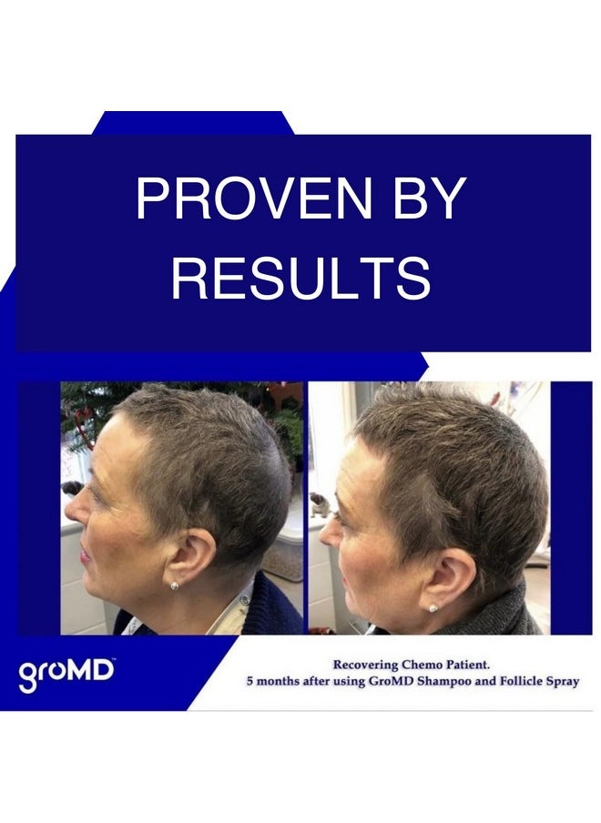 GroMD - Hair Loss Serum Hair Growth Treatment Regrowth Follicle Activator Spray Argan Oil Biotin & Caffeine Thickening Doctor Developed Dht Blocking Ingredients 60 Day Supply - Image 1