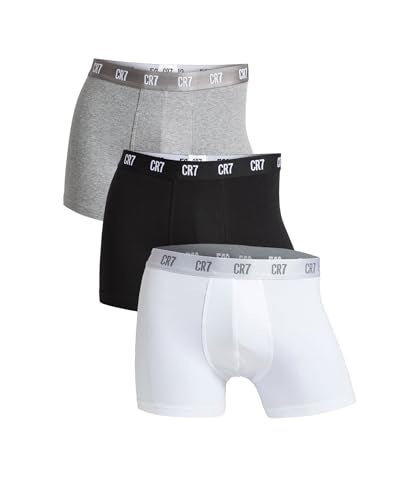 CR7 Men's Basics 3 Pack - Organic Cotton Blend Trunks, X-Large 36-38 - Image 1