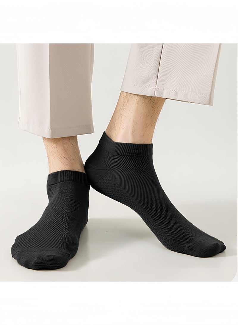 BELANO Men’s Running Ankle Socks, 10 Pairs, Low-Cut Athletic Socks, Mesh Breathable, Moisture-Wicking, Lightweight, Odor-Control, EU 38-46 - Image 5