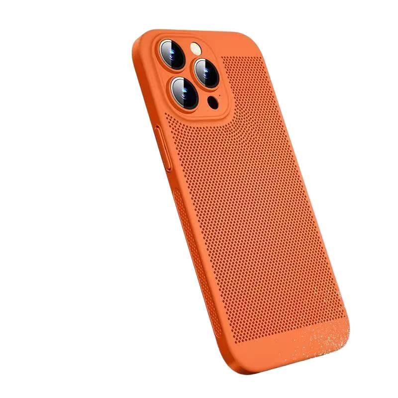 غطاء واقي بPC لـ iPhone 15 / 15 Plus / 15 Pro / 15 Pro Max مع مقاوم للصدمات وحماية من السقوط مع مقاوم للصدمات مع ملمس غير لامع مع تبديد الحرارة باللون أحمر باللون الأحمر - Image 3