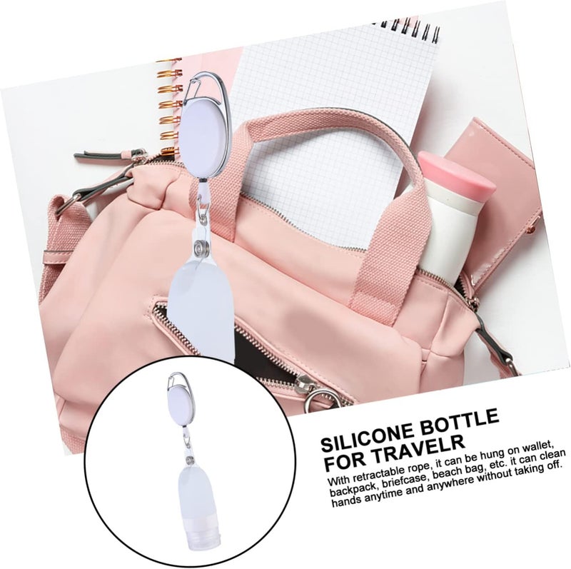 4pcs with Bottle Lotion Cap Leakproof Travel Hand Cosmetic Holder Body Hanging Liquids Outdoor Color Refillable and Dispensers Dispenser Size Home Soap Container Silicone - Image 3