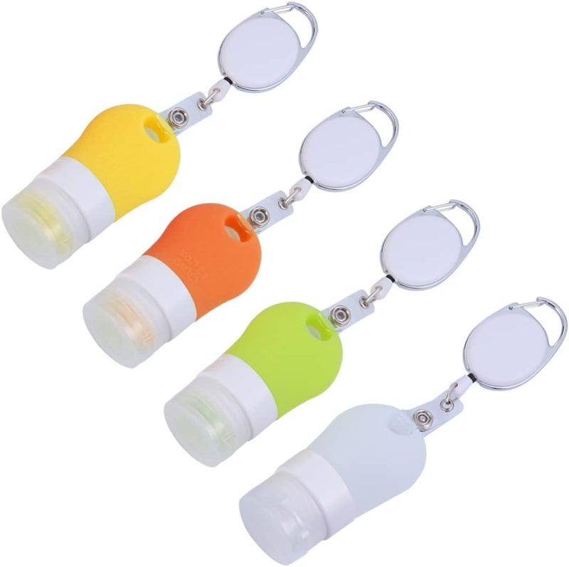 4pcs with Bottle Lotion Cap Leakproof Travel Hand Cosmetic Holder Body Hanging Liquids Outdoor Color Refillable and Dispensers Dispenser Size Home Soap Container Silicone - Image 5
