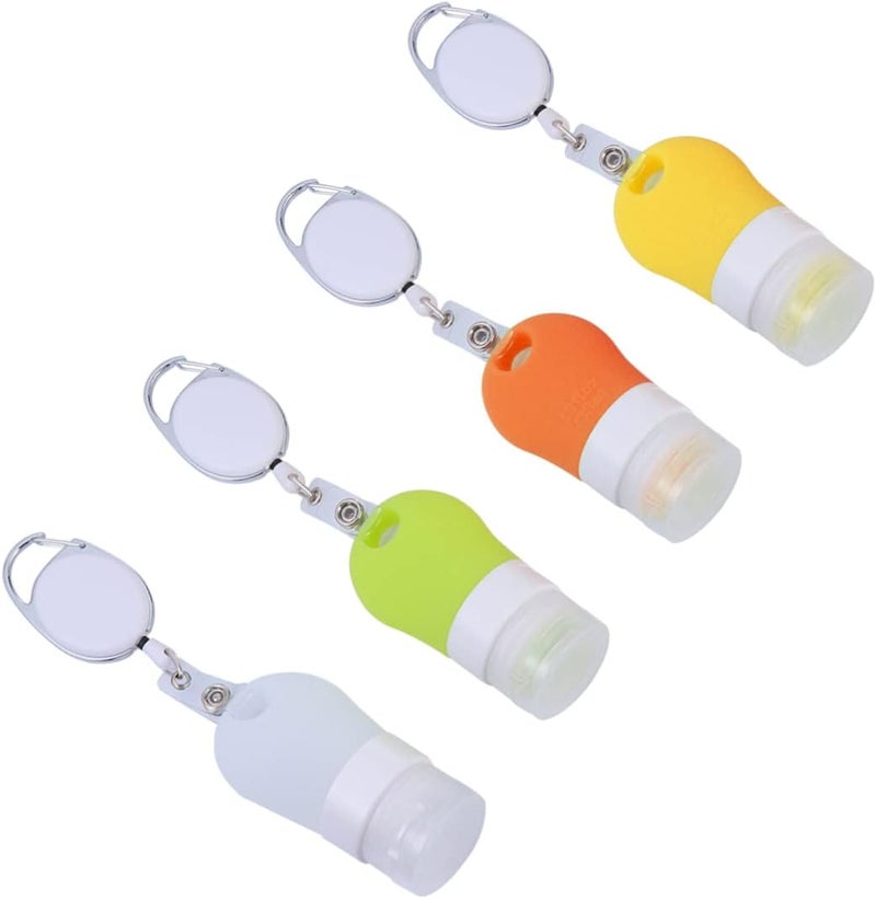 4pcs with Bottle Lotion Cap Leakproof Travel Hand Cosmetic Holder Body Hanging Liquids Outdoor Color Refillable and Dispensers Dispenser Size Home Soap Container Silicone - Image 2