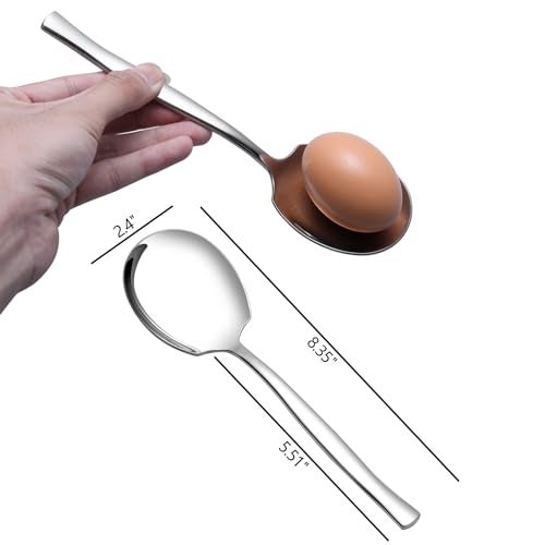 Pekky 8 Pieces Stainless Steel Buffet Serving Spoons - Image 5