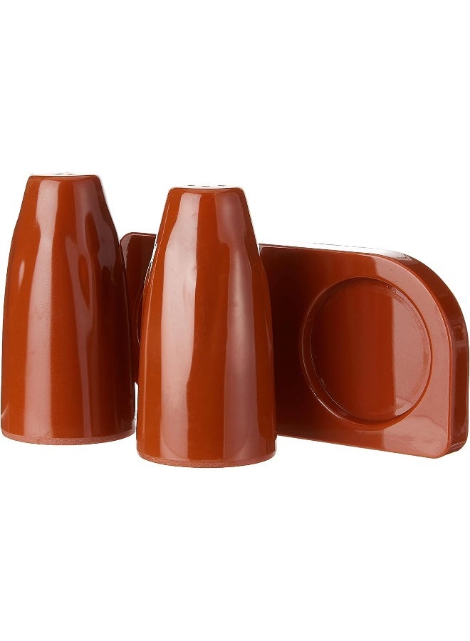 Servewell Melamine Horeca Terracotta Trendy Salt & Pepper Set 8.5X4.5Cm - Image 2