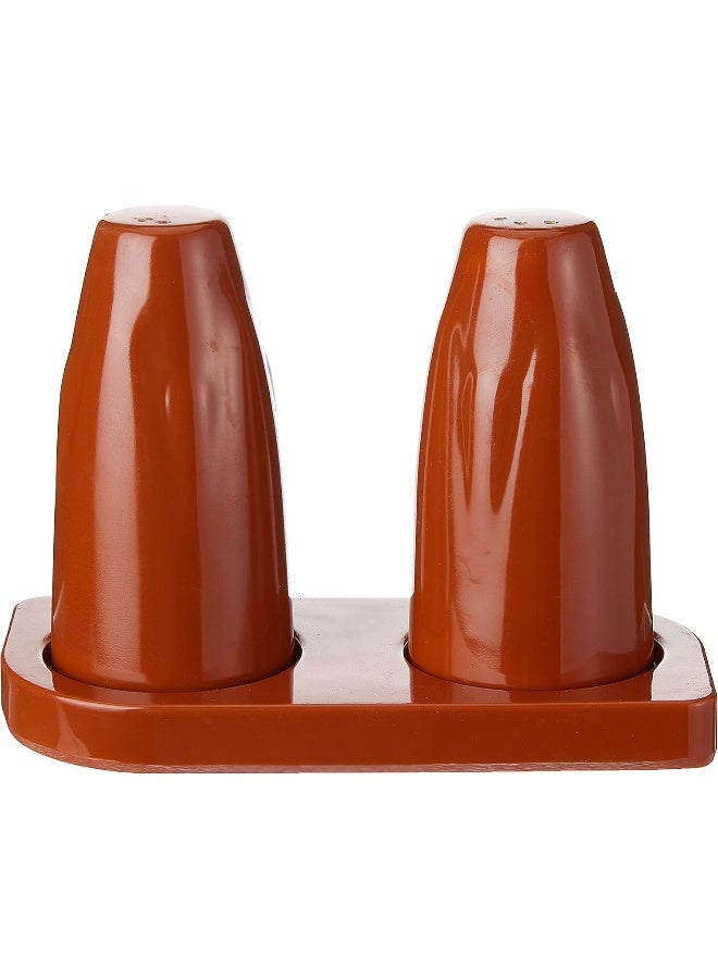Servewell Melamine Horeca Terracotta Trendy Salt & Pepper Set 8.5X4.5Cm - Image 1
