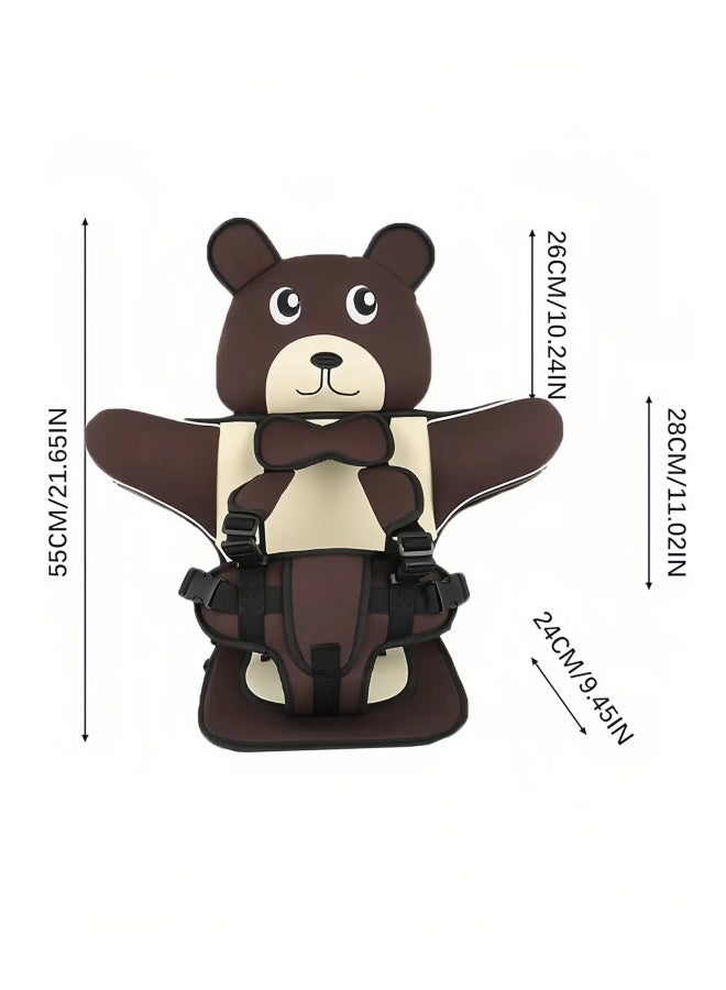 Child Safety Seat, Portable Child Car Safety Chair Safety Seat, Foldable Car Seat, Adjustable Child Seat Cushion, Simple Car Seat, Booster Seat, Childproof Travel Accessories, For Driving Outdoor Traveling  - Image 2