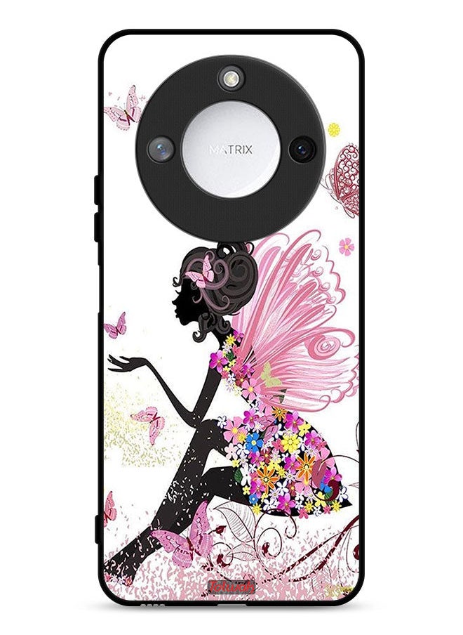 Tolwak Honor X9c Smart 5G Protective Case Cover Butterfly Girl Artwork  - Image 1