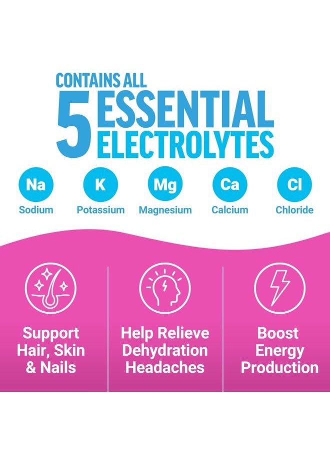 Force Factor Liquid Labs Beauty, Hydration Packet for Stronger Hair, Skin & Nails. Electrolytes powder with Hyaluronic Acid, Biotin, and Ceramides. Tropical Berry Flavor, 20 Stick Packs  - Image 2