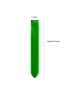 Paradise Hair Streak Coloured Extension Highlighter For Women (Green)  - Image 3