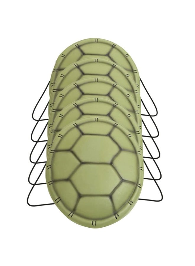 NUOBESTY Ortoise Shells Props 5pcs Turtle Shell Costume Cosplay Shells Backpacks Cosplay Turtle Photo Props for Teens Party Favors Birthday Decorations Halloween Turtle Shell - Image 5