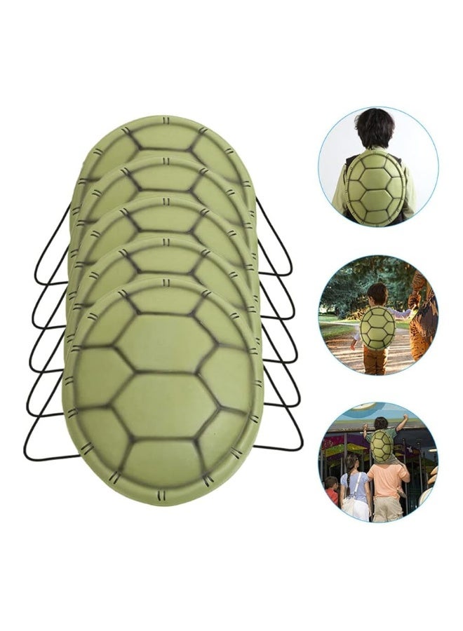 NUOBESTY Ortoise Shells Props 5pcs Turtle Shell Costume Cosplay Shells Backpacks Cosplay Turtle Photo Props for Teens Party Favors Birthday Decorations Halloween Turtle Shell - Image 1