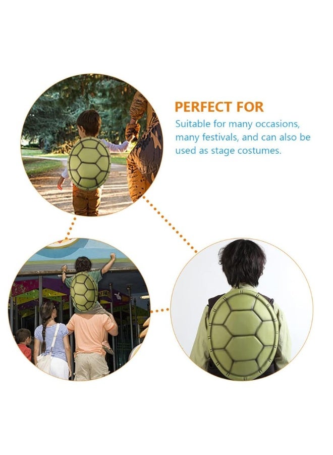 NUOBESTY Ortoise Shells Props 5pcs Turtle Shell Costume Cosplay Shells Backpacks Cosplay Turtle Photo Props for Teens Party Favors Birthday Decorations Halloween Turtle Shell - Image 3