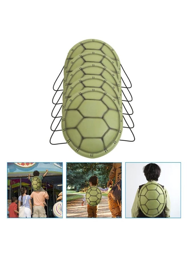 NUOBESTY Ortoise Shells Props 5pcs Turtle Shell Costume Cosplay Shells Backpacks Cosplay Turtle Photo Props for Teens Party Favors Birthday Decorations Halloween Turtle Shell - Image 4