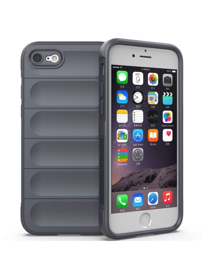 Premium Protection Back Silicone Case Compatible with Iphone 7/8/Se 2020/Se 2022 Magic Shield Shockproof Case with Camera Protection (Dark Grey)