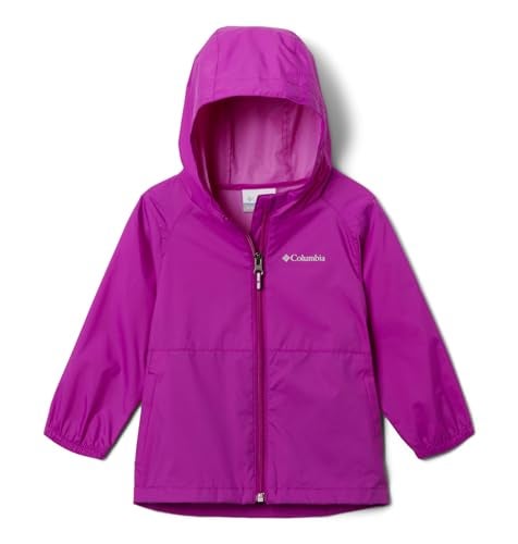 Columbia Youth Girls Switchback II Rain Jacket, Bright Plum, X-Small - Image 4