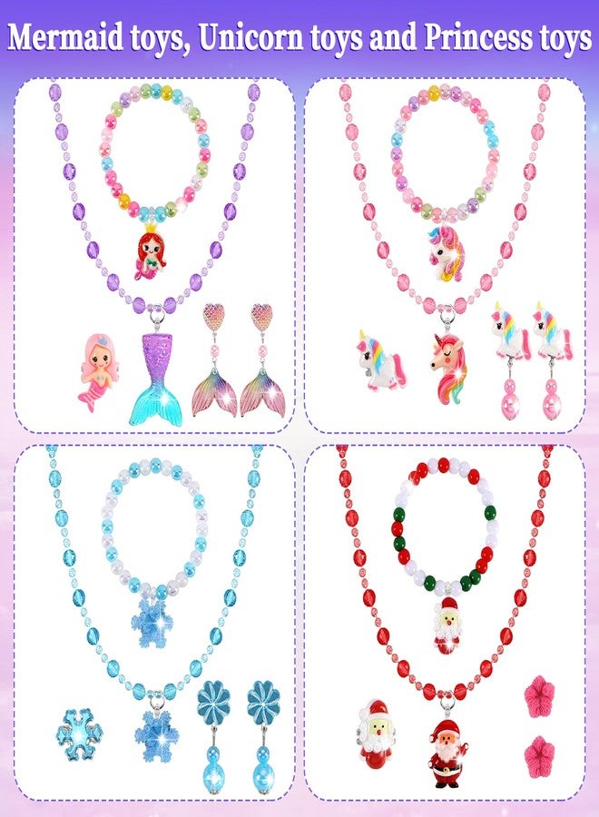 Drabac Toddler Girl Toys for Ages 5-7 Littler Girls Jewelry Set,51Pcs Kids Toy for Girls Age 8-10 Clip on Earrings,Princess Toys Adjustable Ring,Girl Toy Age 3 4 5 6-8 Year Old Birthday Christmas Gifts - Image 5
