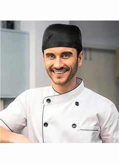 Y&D Chef Work Hat Waiter Uniform Lace Up Strap Cap Grill Barbecue Black Headdress Dustproof Cleaning for Women Men, Cooling Helmet Liner, Cooking & Outdoor Activities  - Image 3