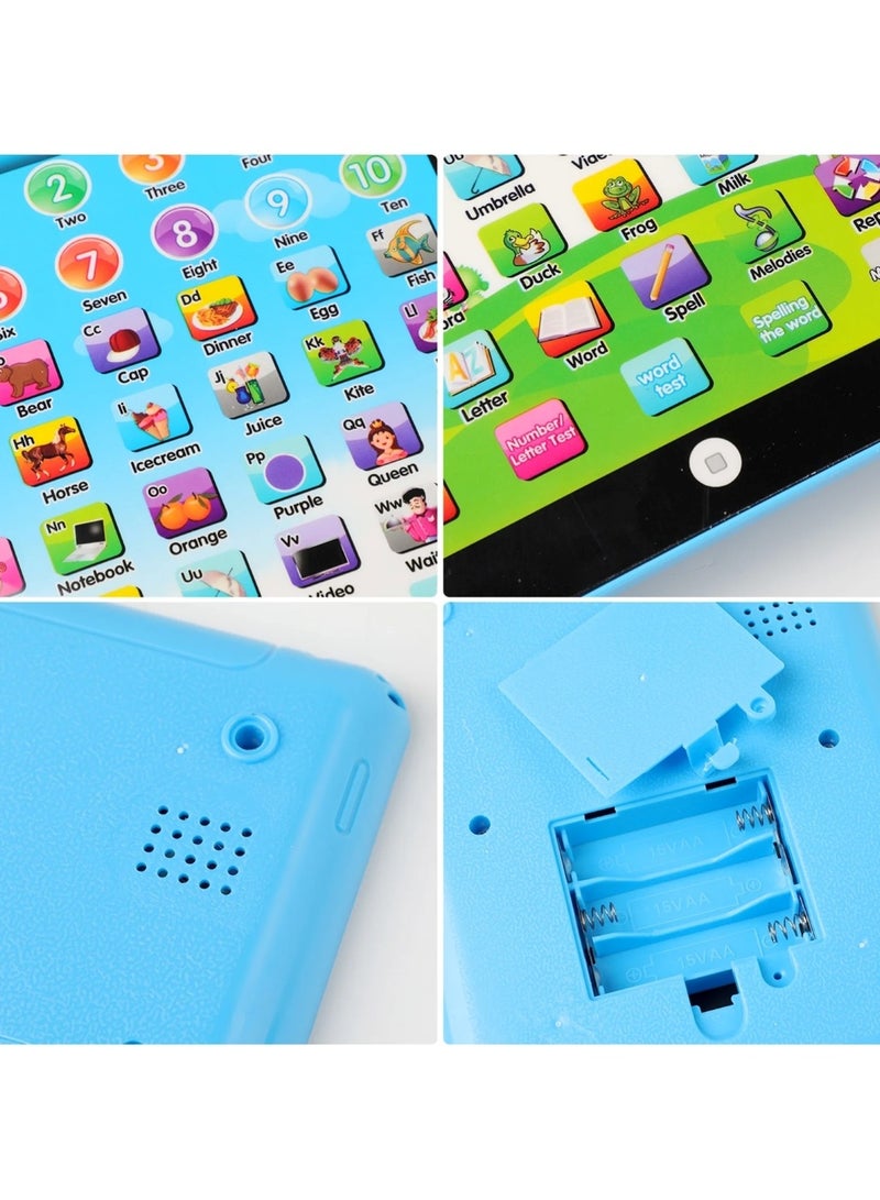 Huitich Educational Tablet Toy For Kids With Musical Sound Blue - Image 4